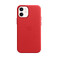 Кожаный чехол iLoungeMax Genuine Leather Case MagSafe Red для iPhone 12 mini ОЕМ  - Фото 1
