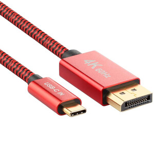 Кабель-перехідник iLoungeMax High Quality Braided USB Type-C to DisplayPort 4K 60Hz 1.8m