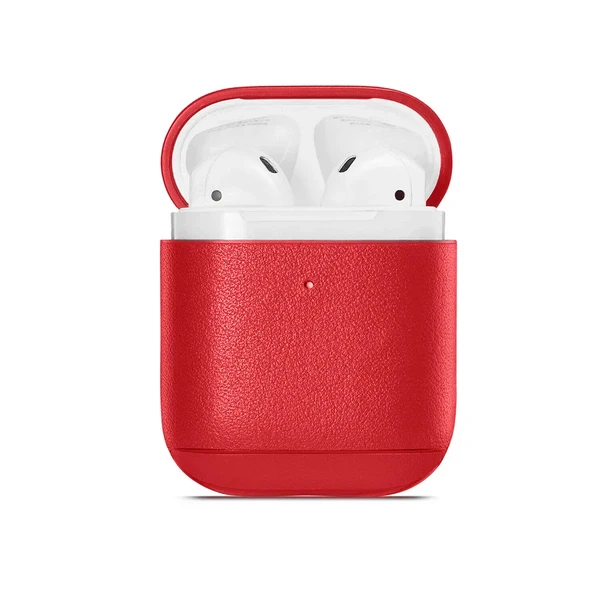 Шкіряний чохол iLoungeMax Leather Case Red для Airpods 2 | 1 у Рівному
