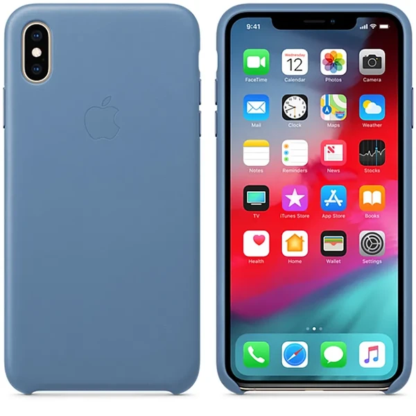 Шкіряний чохол iLoungeMax Leather Case Cornflower для iPhone XS Max OEM у Вінниці