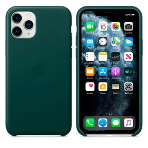 Кожаный чехол iLoungeMax Leather Case Forest Green для iPhone 11 Pro OEM (MWYC2) - Фото 2