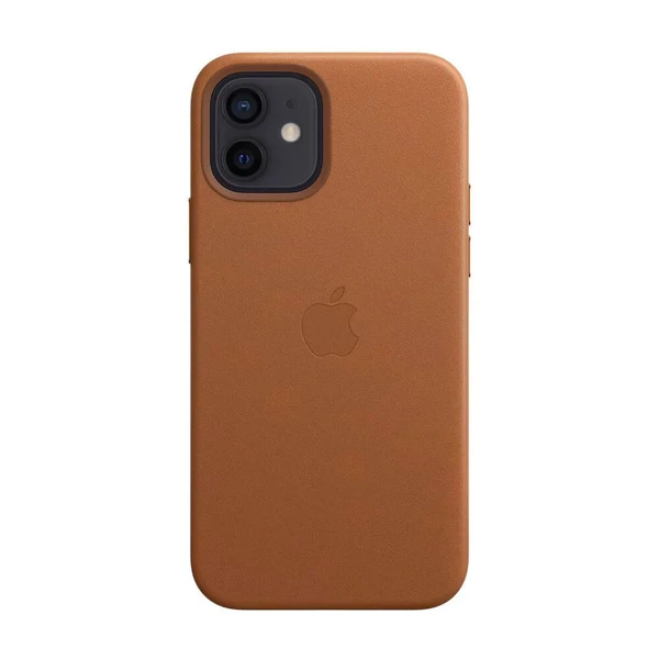 Шкіряний чохол iLoungeMax Leather Case MagSafe Saddle Brown для iPhone 12 | 12 Pro OEM (з підтримкою анімації) у Вінниці