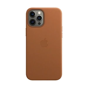 Шкіряний чохол iLoungeMax Leather Case MagSafe Saddle Brown для iPhone 12 Pro Max OEM (з підтримкою анімації)  - Фото 1