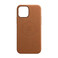 Кожаный чехол iLoungeMax Leather Case MagSafe Saddle Brown для iPhone 12 Pro Max OEM (с поддержкой анимации)