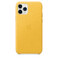 Кожаный чехол iLoungeMax Leather Case Meyer Lemon для iPhone 11 Pro Max OEM (MX0A2)