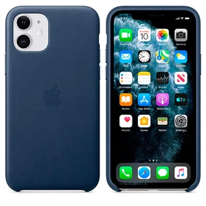 Шкіряний чохол iLoungeMax Leather Case Midnight Blue для iPhone 11 OEM - Фото 2