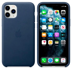 Шкіряний чохол iLoungeMax Leather Case Midnight Blue для iPhone 11 Pro Max OEM - Фото 2