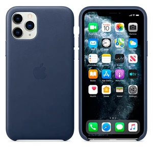 Кожаный чехол iLoungeMax Leather Case Midnight Blue для iPhone 11 Pro OEM (MWYG2) - Фото 2
