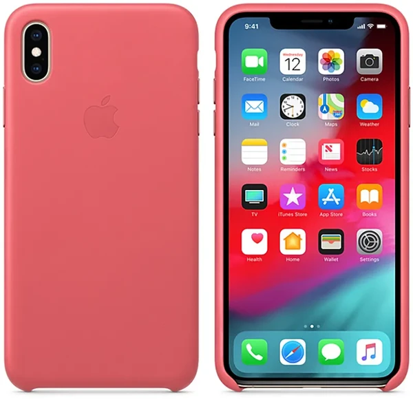 Шкіряний чохол iLoungeMax Leather Case Peony Pink для iPhone XS Max OEM у Вінниці