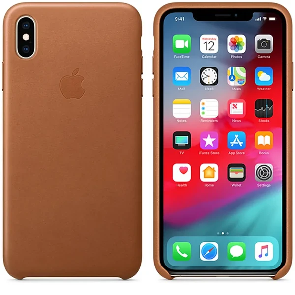 Шкіряний чохол iLoungeMax Leather Case Saddle Brown для iPhone XS Max OEM у Рівному