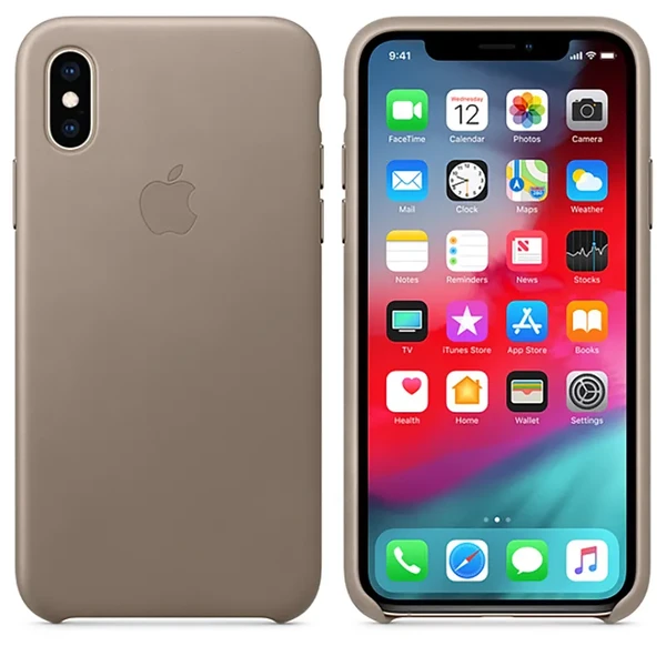 Шкіряний чохол iLoungeMax Leather Case Taupe для iPhone X | XS OEM у Рівному