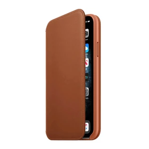 Кожаный чехол-бумажник iLoungeMax Leather Folio Sanddle Brown для iPhone 11 Pro OEM  - Фото 1