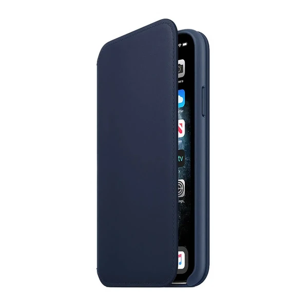 Шкіряний чохол-гаманець iLoungeMax Leather Folio Midnight Blue для iPhone 11 Pro OEM