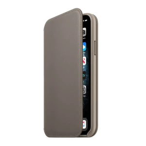 Кожаный чехол-бумажник iLoungeMax Leather Folio Taupe для iPhone 11 Pro OEM  - Фото 1