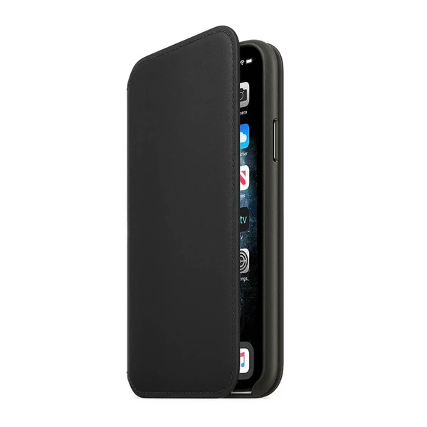 Чорний шкіряний чохол-гаманець iLoungeMax Leather Folio Black для iPhone 11 Pro OEM