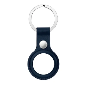 Брелок с кольцом iLoungeMax Leather Key Ring Baltic Blue для AirTag ОЕМ - Фото 3