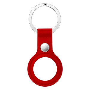 Брелок с кольцом iLoungeMax Leather Key Ring Red для AirTag ОЕМ - Фото 2