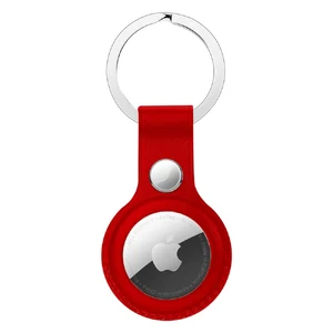 Брелок с кольцом iLoungeMax Leather Key Ring Red для AirTag ОЕМ  - Фото 1