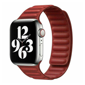 Купить Ремешок iLoungeMax Leather Link Magnetic Red для Apple Watch 41mm | 40mm | 38mm (S | M) OEM