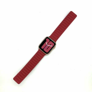 Ремінець iLoungeMax Leather Link Magnetic Red для Apple Watch 41mm | 40mm | 38mm (S | M) OEM - Фото 2