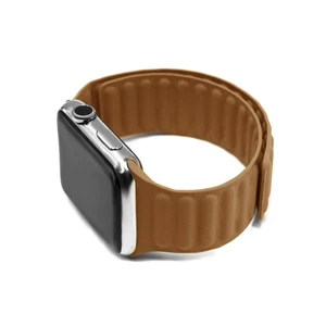 Ремінець iLoungeMax Leather Link Magnetic Saddle Brown для Apple Watch 41mm | 40mm | 38mm (S | M) OEM - Фото 2