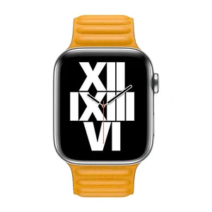 Ремешок iLoungeMax Leather Link Magnetic Yellow для Apple Watch Ultra 49mm | 45mm | 44mm | 42mm (M | L) OEM - Фото 2