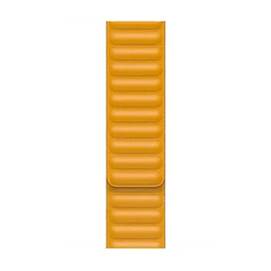 Ремешок iLoungeMax Leather Link Magnetic Yellow для Apple Watch Ultra 49mm | 45mm | 44mm | 42mm (M | L) OEM - Фото 3