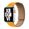 Ремешок iLoungeMax Leather Link Magnetic Yellow для Apple Watch 45mm | 44mm | 42mm (M | L) OEM