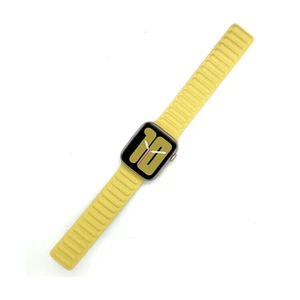 Ремешок iLoungeMax Leather Link Magnetic Yellow для Apple Watch 41mm | 40mm | 38mm (S | M) OEM - Фото 2