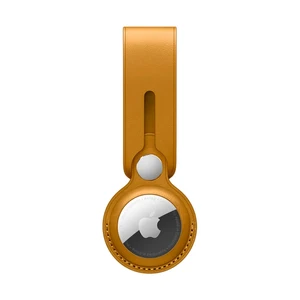 Шкіряний брелок-петля iLoungeMax Leather Loop California Poppy для AirTag OEM