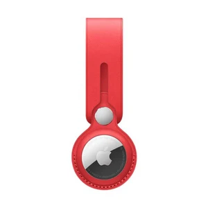 Шкіряний брелок-петля iLoungeMax Leather Loop Red для AirTag OEM