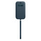 Кожаный чехол-бумажник iLoungeMax Leather Sleeve with MagSafe Baltic Blue для iPhone 12 | 12 Pro OEM - Фото 3
