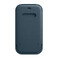 Кожаный чехол-бумажник iLoungeMax Leather Sleeve with MagSafe Baltic Blue для iPhone 12 | 12 Pro OEM  - Фото 1