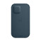 Кожаный чехол-бумажник iLoungeMax Leather Sleeve with MagSafe Baltic Blue для iPhone 12 Pro Max OEM