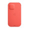Кожаный чехол-бумажник iLoungeMax Leather Sleeve with MagSafe Pink Citrus для iPhone 12 | 12 Pro OEM - Фото 2