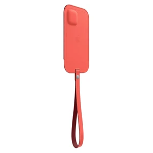 Кожаный чехол-бумажник iLoungeMax Leather Sleeve with MagSafe Pink Citrus для iPhone 12 Pro Max OEM - Фото 3