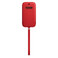 Кожаный чехол-бумажник iLoungeMax Leather Sleeve with MagSafe Red для iPhone 12 | 12 Pro OEM
