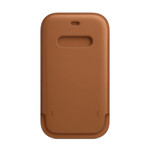 Кожаный чехол-бумажник iLoungeMax Leather Sleeve with MagSafe Saddle Brown для iPhone 12 | 12 Pro OEM