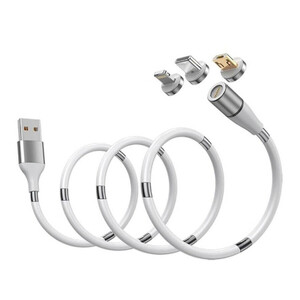 Купить Зарядный магнитный кабель iLoungeMax MagLink USB to Micro-USB | Type-C | Lightning White 0.9m