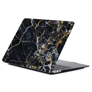 Мармуровий чохол iLoungeMax Marble Black | Yellow | White для MacBook Air 13" (M1 | 2020 | 2019 | 2018)  - Фото 1
