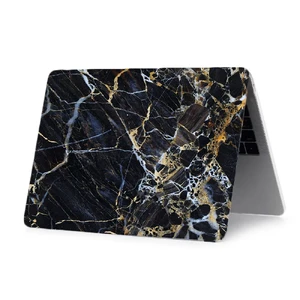 Мармуровий чохол iLoungeMax Marble Black | Yellow | White для MacBook Air 13" (M1 | 2020 | 2019 | 2018) - Фото 2