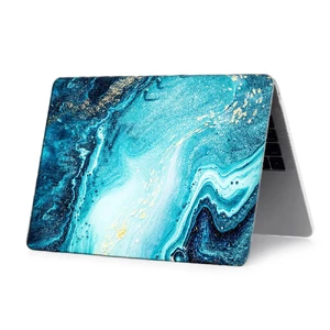 Мармуровий чохол iLoungeMax Marble Blue | White для MacBook Air 13" (M1 | 2020 | 2019 | 2018) - Фото 2
