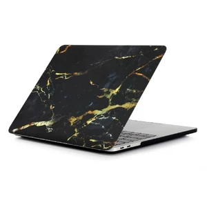 Мармуровий чохол iLoungeMax Marble Black | Yellow для MacBook Pro 16" (2019)  - Фото 1