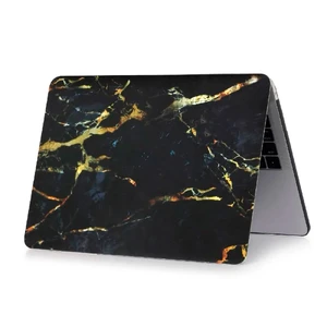 Мармуровий чохол iLoungeMax Marble Black | Yellow для MacBook Pro 16" (2019) - Фото 2