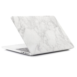 Купить Пластиковый чехол iLoungeMax Marble White | White для MacBook Pro 13" (M1 | 2020 | 2019 | 2018)