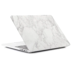 Пластиковий чохол iLoungeMax Marble White | White для MacBook Pro 13" (M2 | M1 | 2022 | 2020 | 2019 | 2018)  - Фото 1