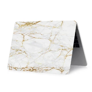 Мармуровий чохол iLoungeMax Marble White | Yellow для MacBook Air 13" M1 | 2020 | 2019 | 2018 - Фото 2