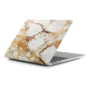 Мармуровий чохол iLoungeMax Marble White | Yellow для MacBook Pro 16" (2019)