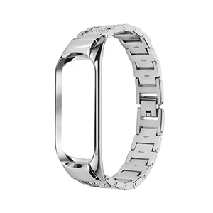 Ремінець iLoungeMax Metal Strap Silver для Xiaomi Mi Band 3 | 4  - Фото 1