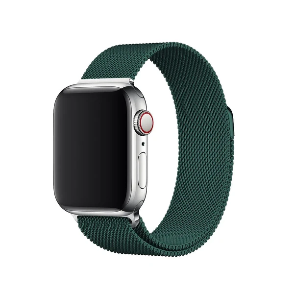 Ремінець iLoungeMax Milanese Loop Forest Green для Apple Watch Ultra 49mm | 45mm | 44mm | 42mm у Вінниці